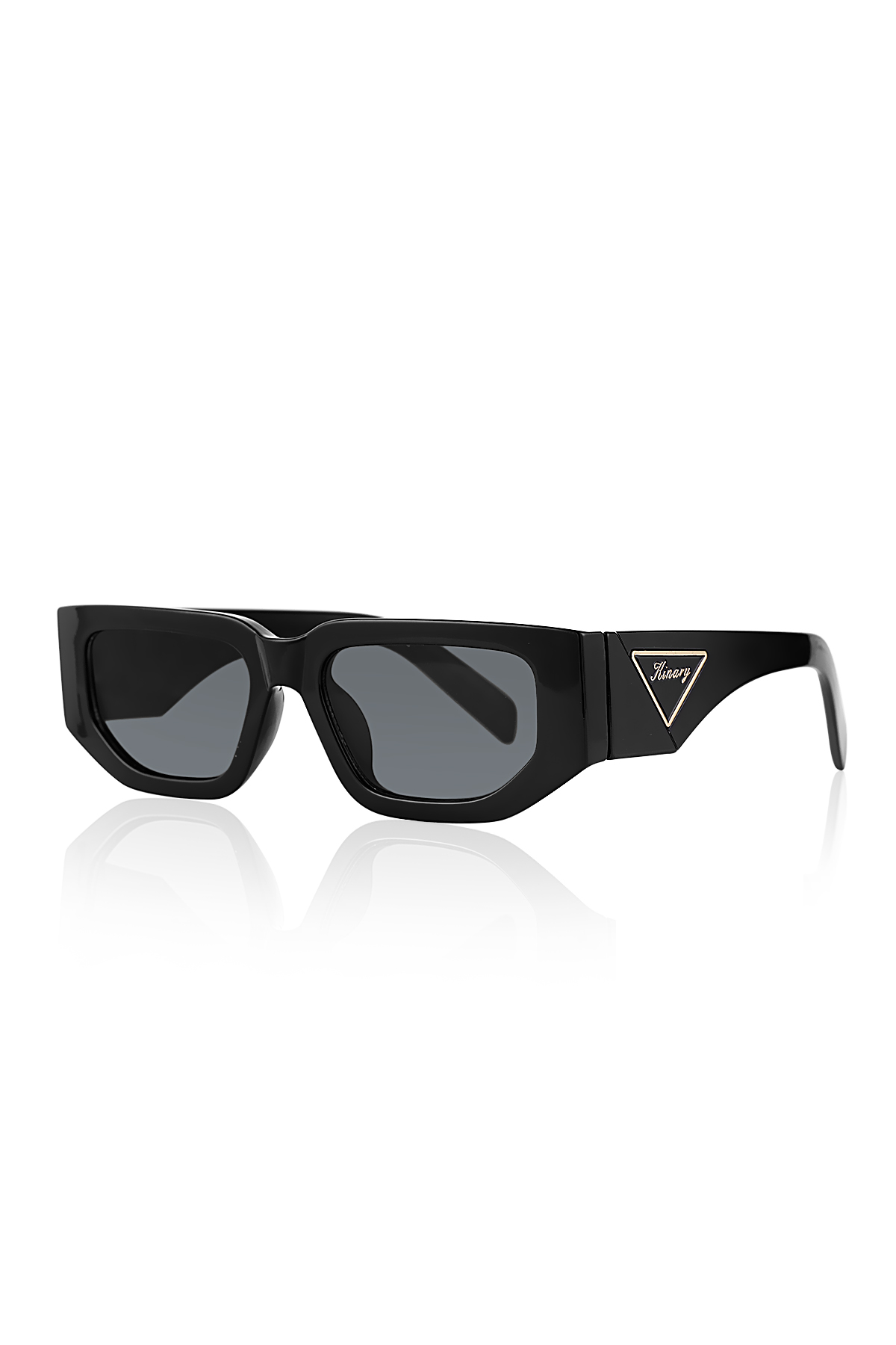 Uv400 Koruyucu Unisex Güneş Gözlüğü Siyah Parlak 1077