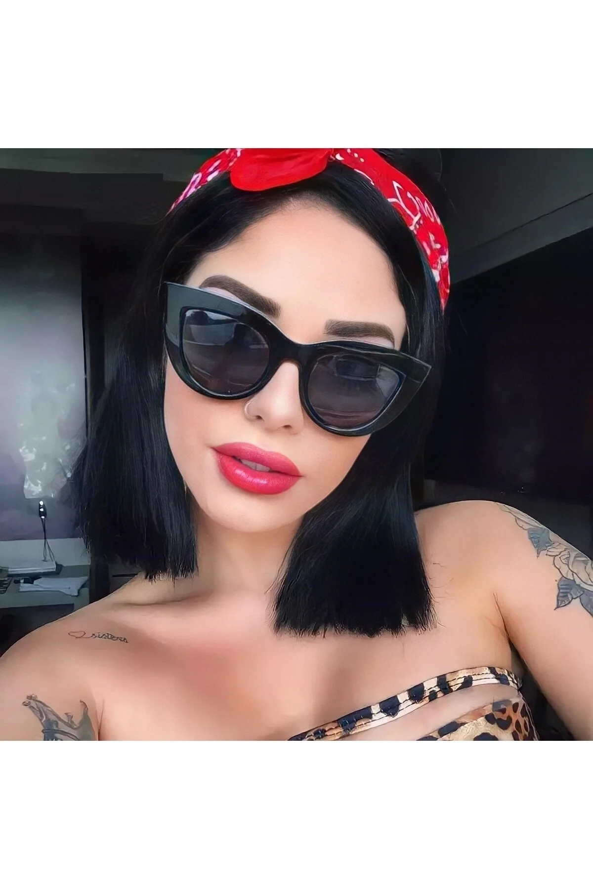 Cat Eye Siyah Kadın Güneş Gözlüğü 1011