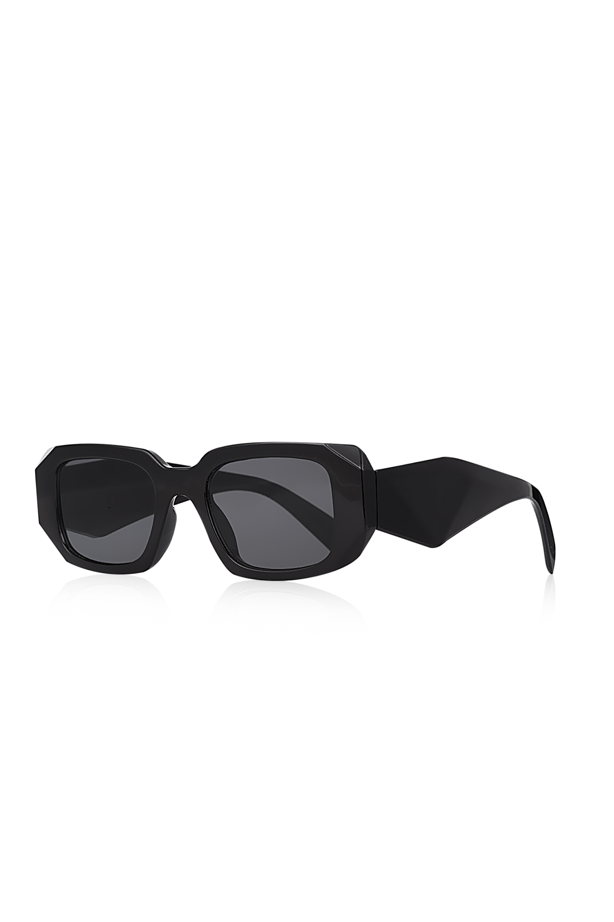 Uv400 Göz Koruyucu Unisex Güneş Gözlüğü Siyah Parlak 1038