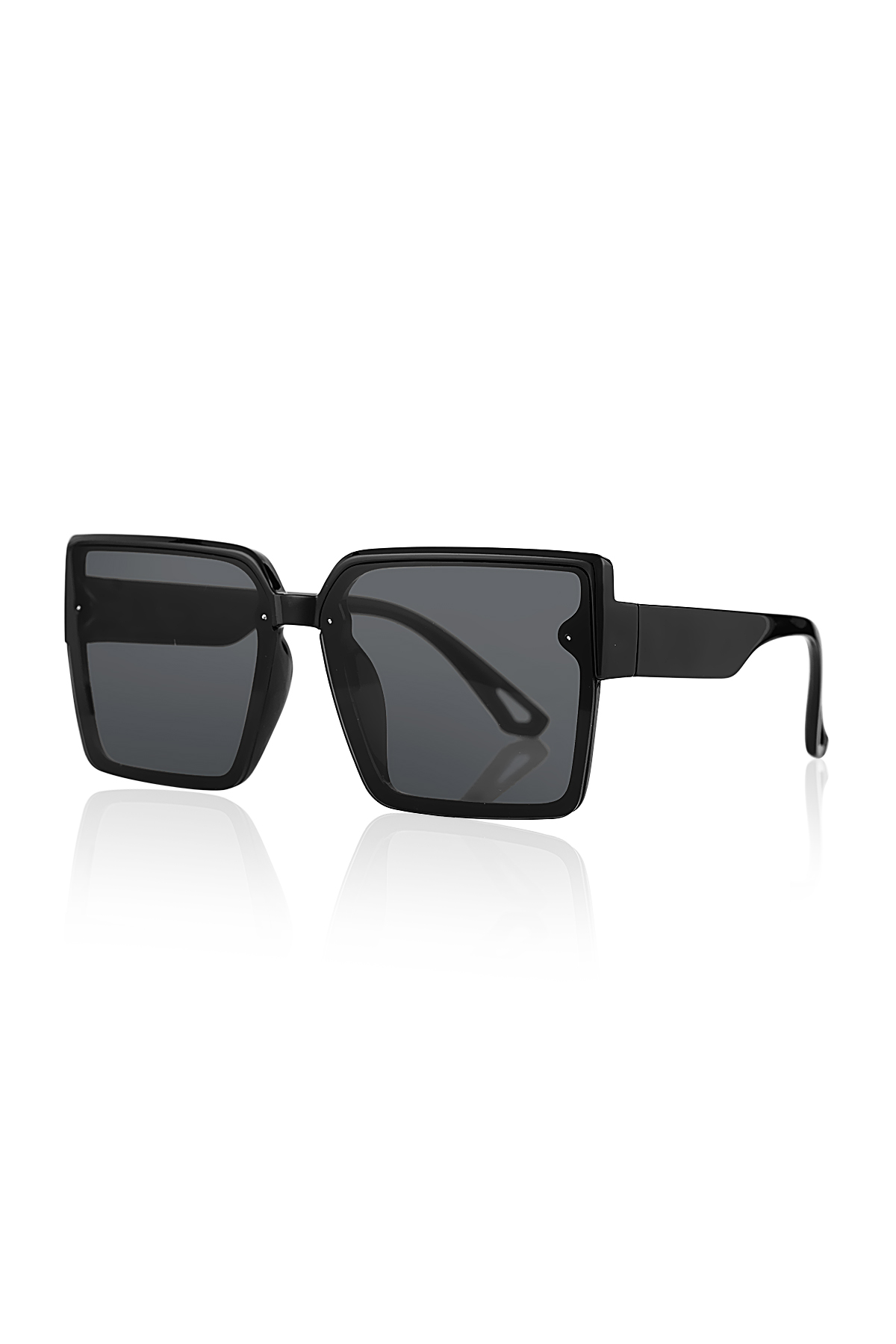 Uv400 Korumalı Unisex Güneş Gözlüğü Siyah - 1070-2