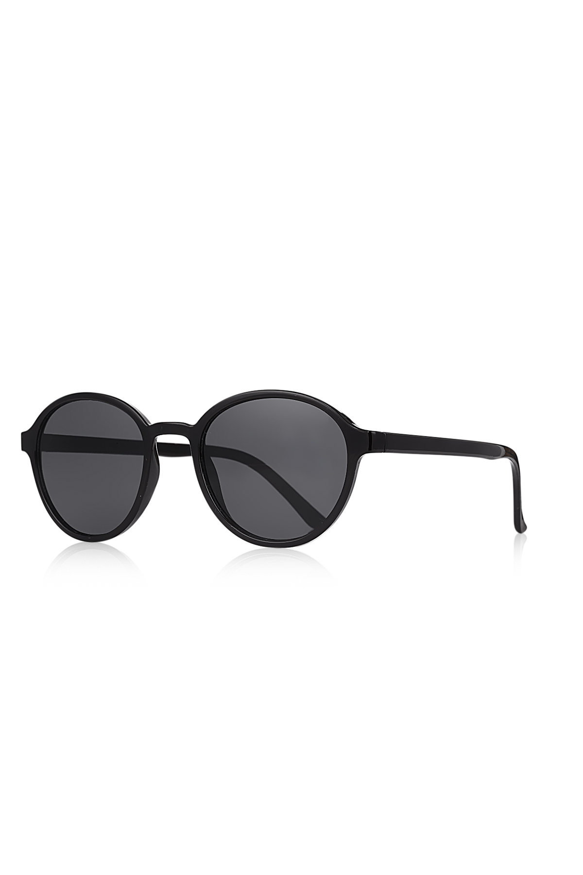 Vintage Unisex Güneş Gözlüğü Siyah Parlak 1036