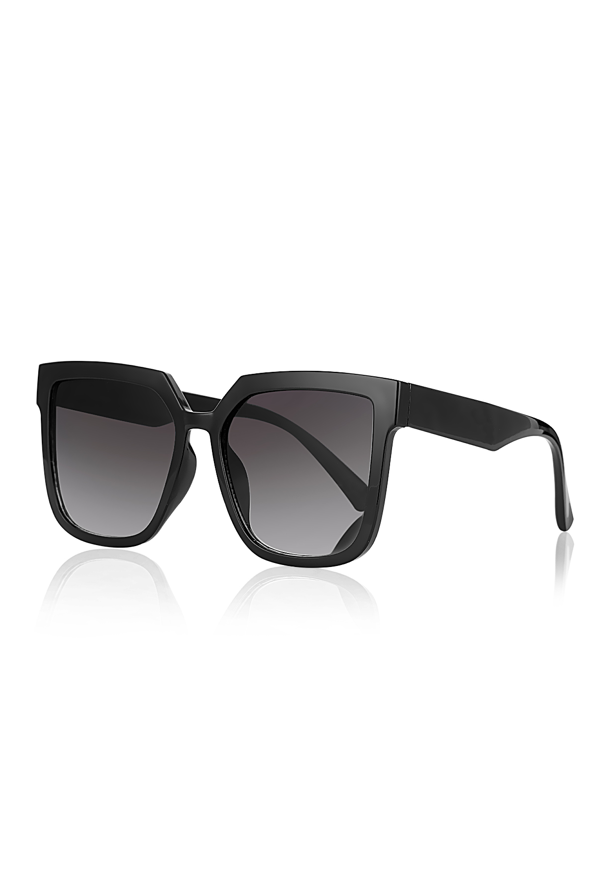 Unisex Güneş Gözlüğü Siyah Parlak 1060
