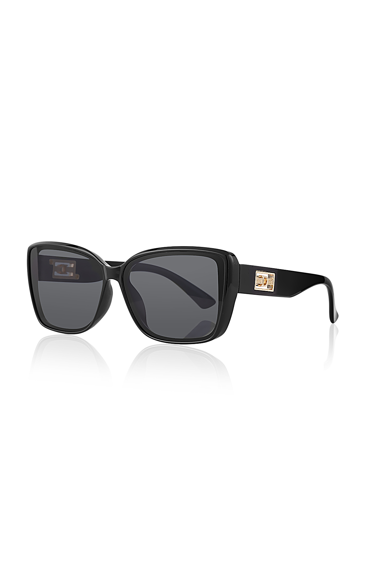 Uv 400 Koruma Unisex Güneş Gözlüğü Siyah Model 1067 - 2